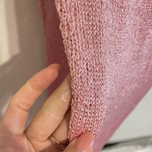 NWT - Superdown Alix Crochet Sequin Maxi Dress - Pink - Size Large - Picture 5 of 5